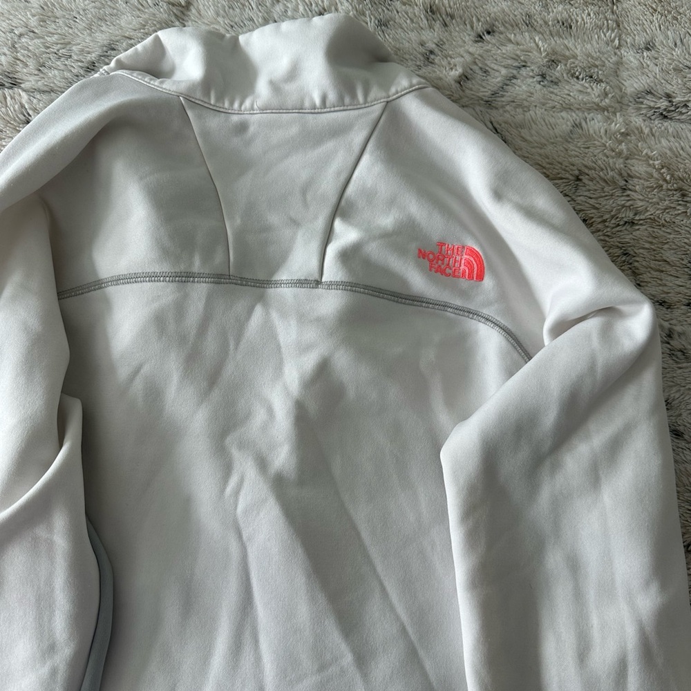 The North Face Light Gray and Coral Jacket - Picture 3 of 5